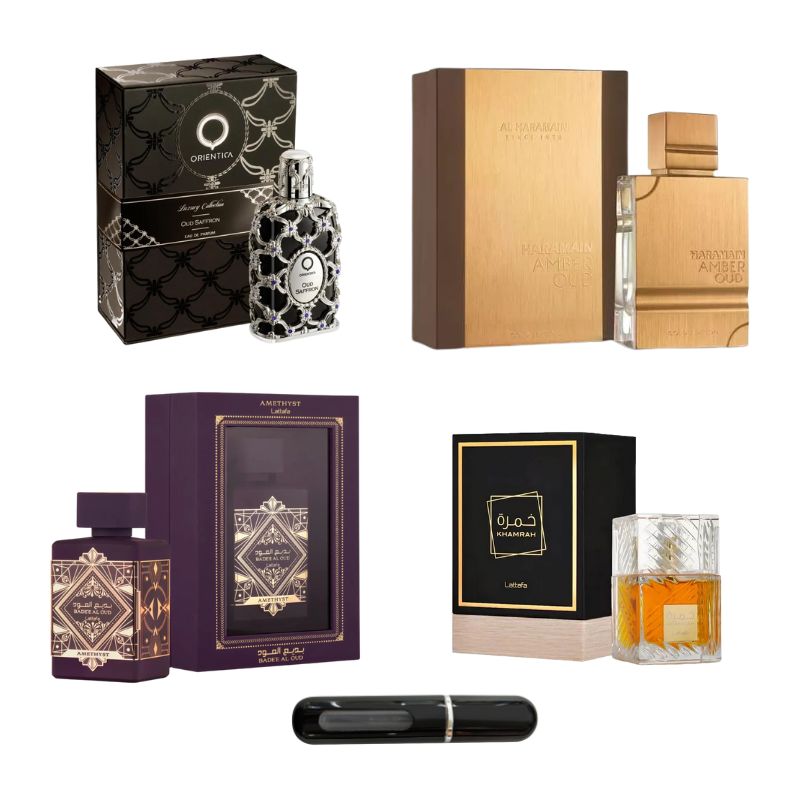 OUDSAFRON+AMBEROUD+AMETHYSTA+KHAMRAH+PER